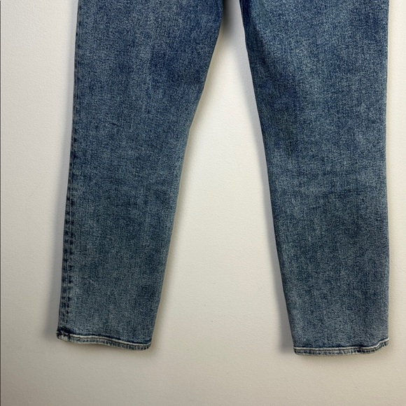 Good American Good Curve Exposed Button High Rise Straight Leg Jean Stretch 6/28 - Picture 14 of 16